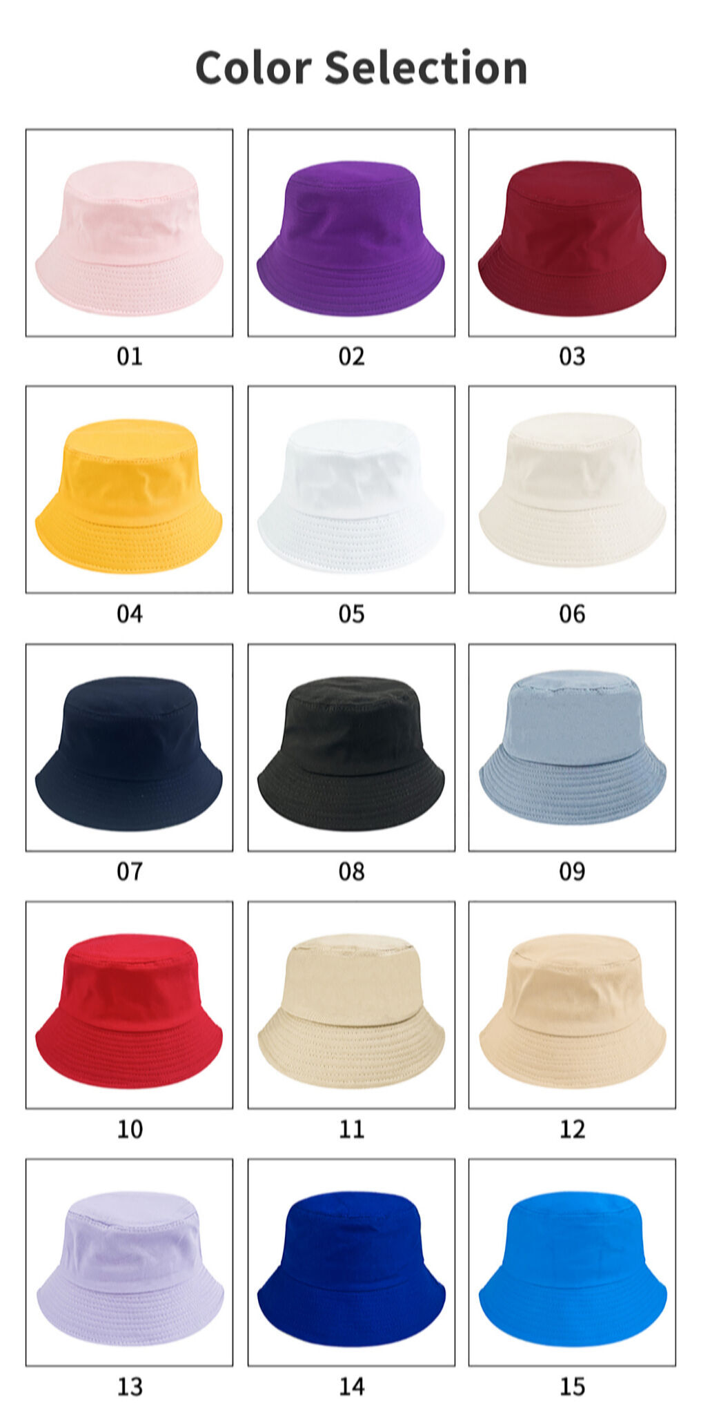 Buy Wholesale China Custom Solid Printed All Cotton Bucket Hats