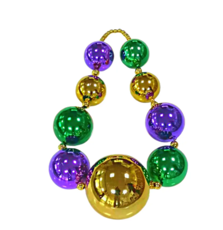 Buy Wholesale China Jumbo Ball Mardi Gras Bead Necklaces And Assorted ...