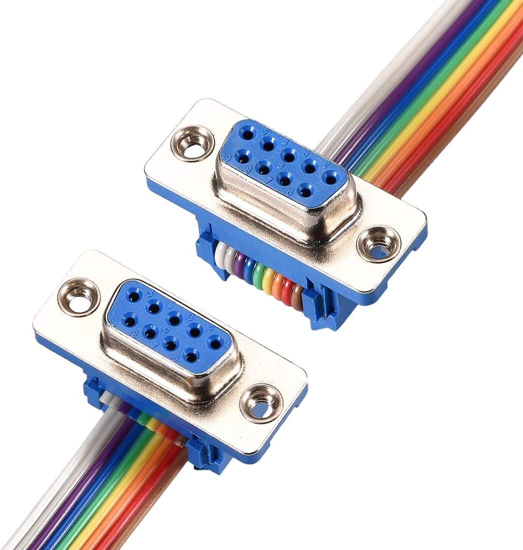 Buy Wholesale China Idc Rainbow Wire Flat Ribbon Cable Db9 Female To