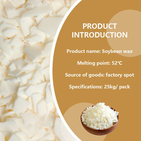Wholesale High Purity 100% Natural Soy Wax Flakes for Candle Making - China  Soy Wax Flakes, Soy Wax