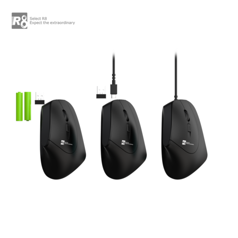 Vertical Mouse, Ergonomic Mouse Wireless, Computer Mouse With 2.4g