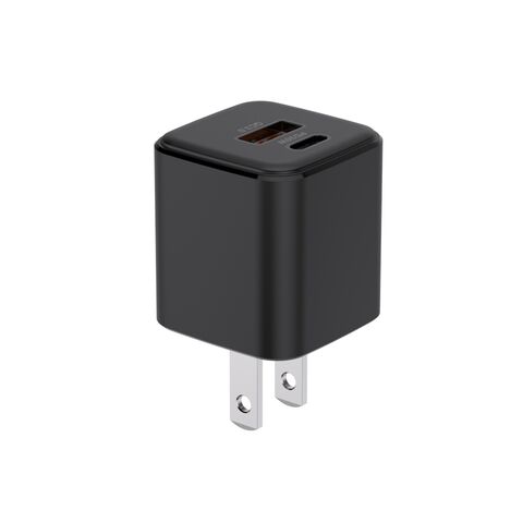 [Paquete de 2] Cargador rápido USB C de 20 W (listado ETL), entrega de  energía PD de doble puerto + cargador de pared 3.0, adaptador de teléfono  de