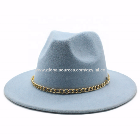 Bulk Buy China Wholesale Wool Fedora Wide Brim Hats Wholesale Wool