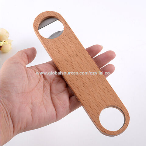 Wooden Bottle Opener Magnet Creative Refrigerator Pasted Wood Unique Gift Can  Opener Kitchen Tool Decoration Hot