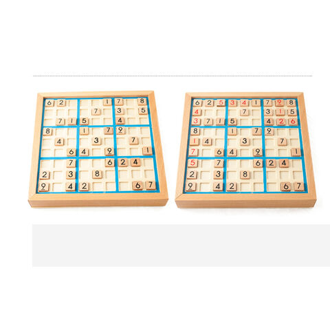 Puzzle puzzle sudoku jouet éducatif intelligent en bois jeux de