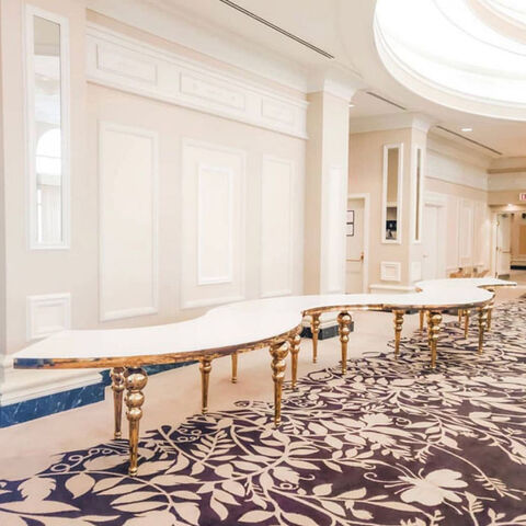 Buy China Wholesale Serpentine Table Half Moon Wedding