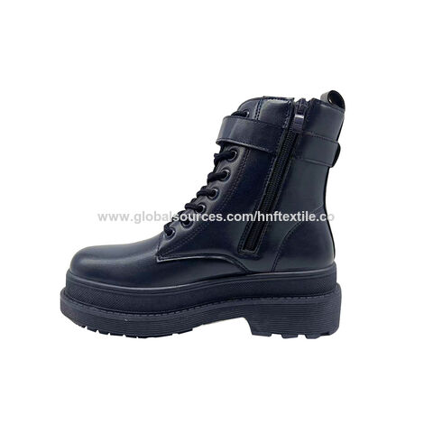Bottes habillées pour femmes ; tige en cuir refendu