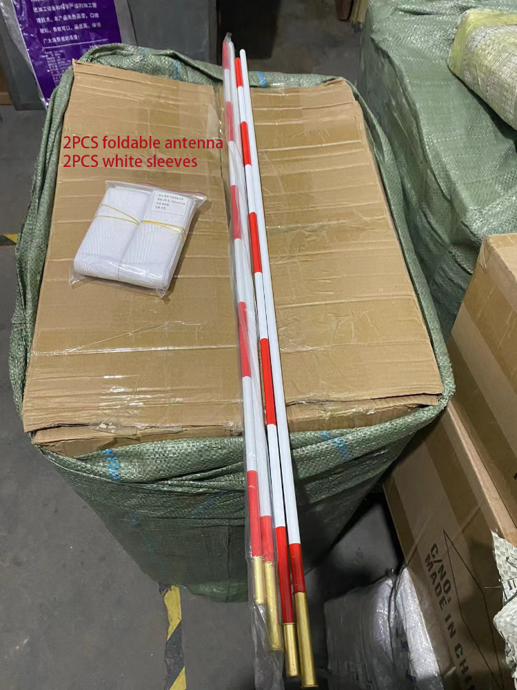 1.8m Solid Glass Fiber Foldable Volleyball Net Antenna Beach Volleyball Post Antenna With