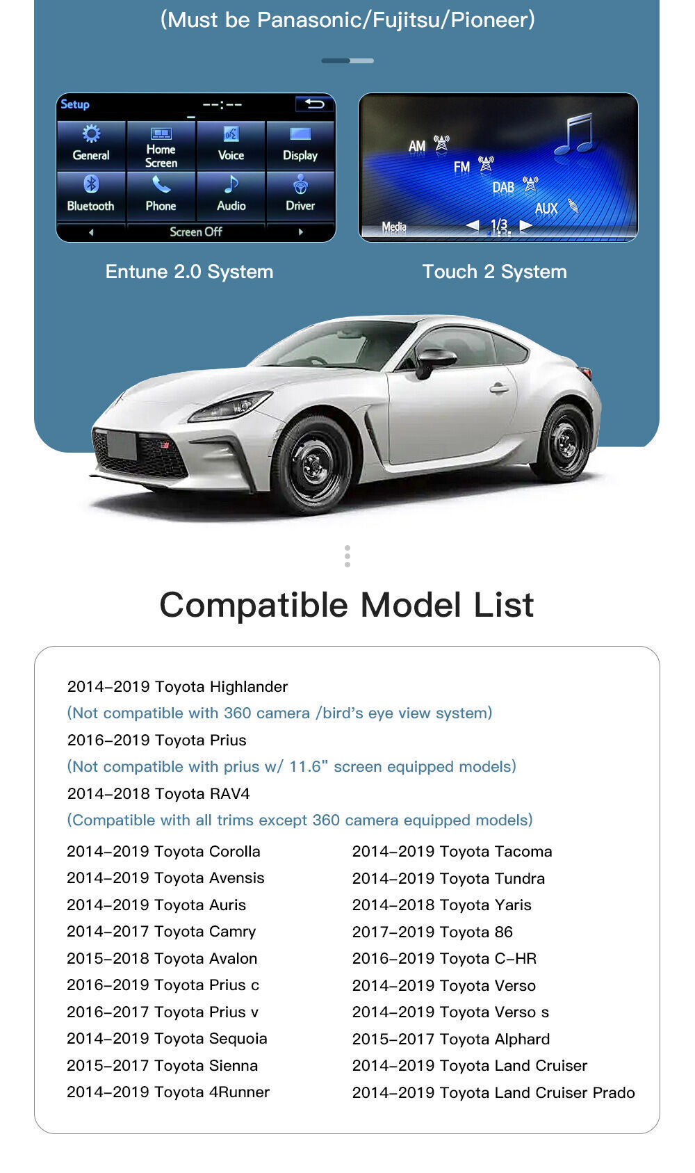 Buy Wholesale China Wireless Carplay For Toyota 2014-2019 Highlander ...