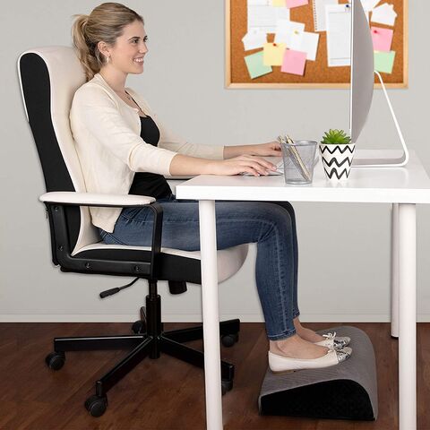 Under Desk Foot Rest, Memory Foam Ergonomic Footrest for Office Chair,  Gaming Chair, Computer Chair