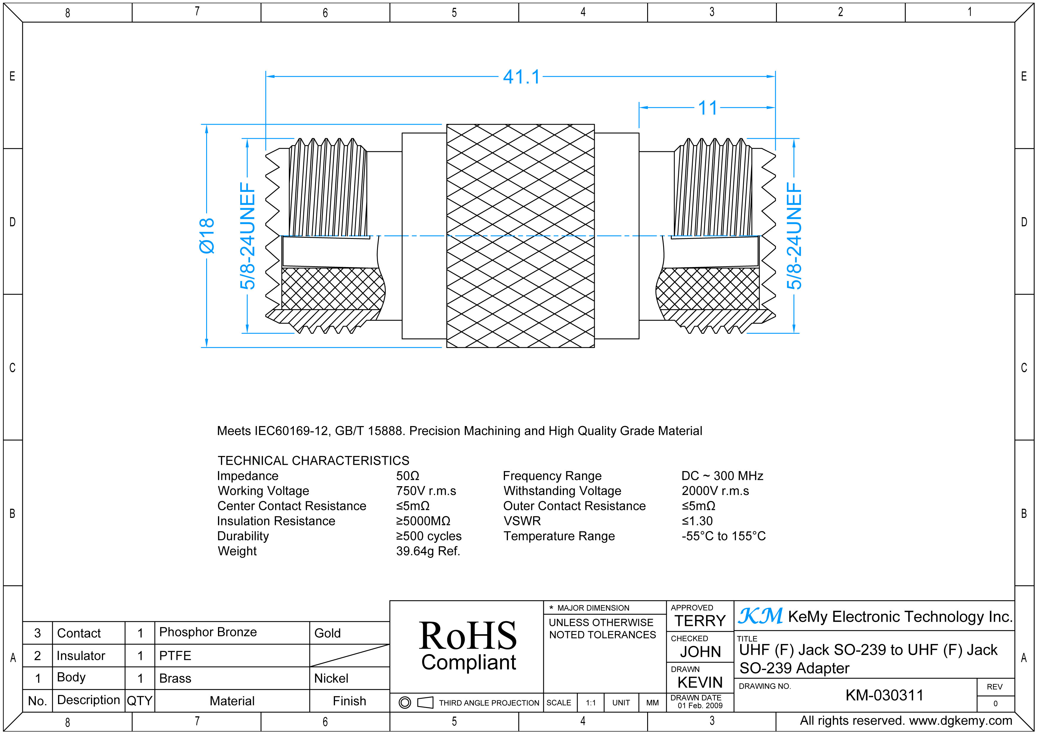 Buy Wholesale China Uhf Female To Uhf Female So239 Rf Adaptor Connector