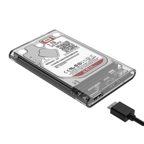 Boitier Disque dur 2.5 USB C, ORICO Transparent UASP Boitier