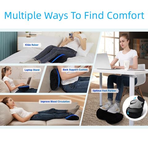 High resilient Round Wedge Memory Foam Leg Support Cushion- The
