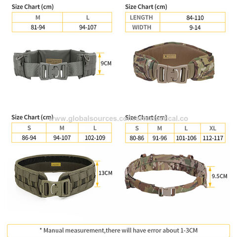 Ceinture de sécurité en nylon noir Patrol Duty Ceinture armée Ceinture  tactique Multifonctionnel Ensemble d'équipement de ceinture de dix pièces  (noir)