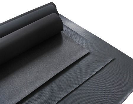 Black Solid Thin Rubber Sheet Elastic Vulcanized Orange Peel Rubber  Flooring Safety Mat - China Rubber Mat, Rubber Sheet