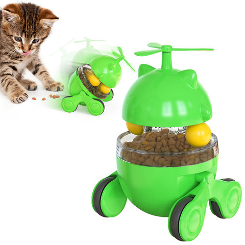 Tumbler Swing Toys for Cats Kitten Interactive Cat Toy Cats Accessories  Interactive Cat Food Feeders Wood Material