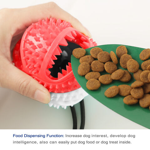 PET Toy caoutchouc forme de boule Chew Toy Bell Squeaky Dog Jouets