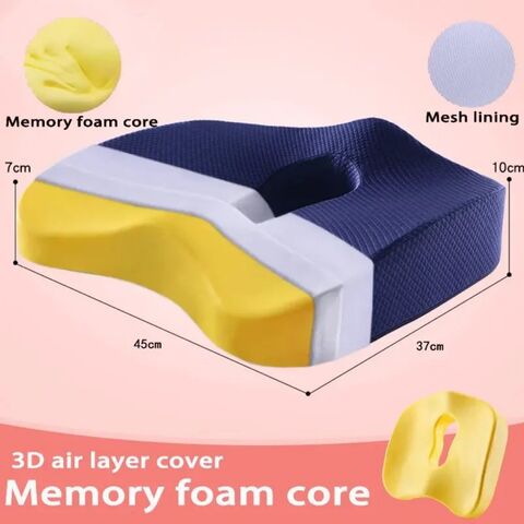 Car Driving Seat Memory Foam Orthopaedic Cushion 3D Surrounded