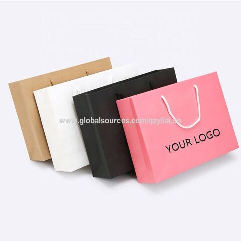 Custom Luxury Clothing Retail Bag Packing Pink Gift Bag Bolsas De Papel  Shopping Packaging Paper Bags With Handles For Clothes - Buy Luxury Paper  Gift