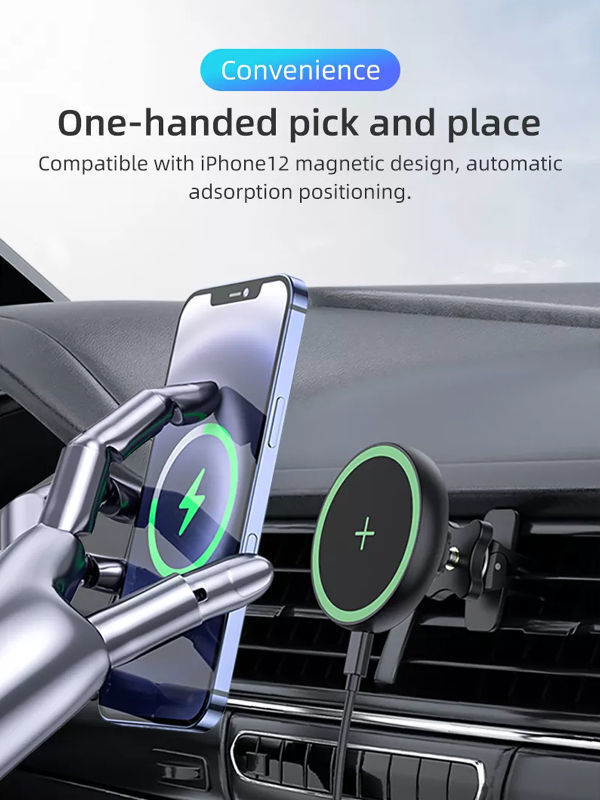 Buy Wholesale China Wireless Charging Car Mounts Wireless Car Charger 15w Universal Fast ...