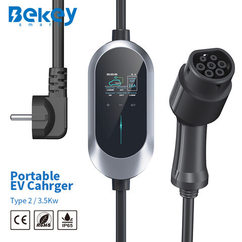 Chargeur EV portable 3.5KW 16A batterie de voiture électrique