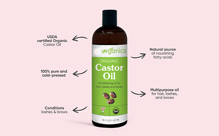 Plant Therapy Castor Oil Starter Set USDA Organic Cold Pressed 100% Pure  Hexane Free, Conditioning & Healing, For Dry Skin, Hair Growth - Skin, Hair