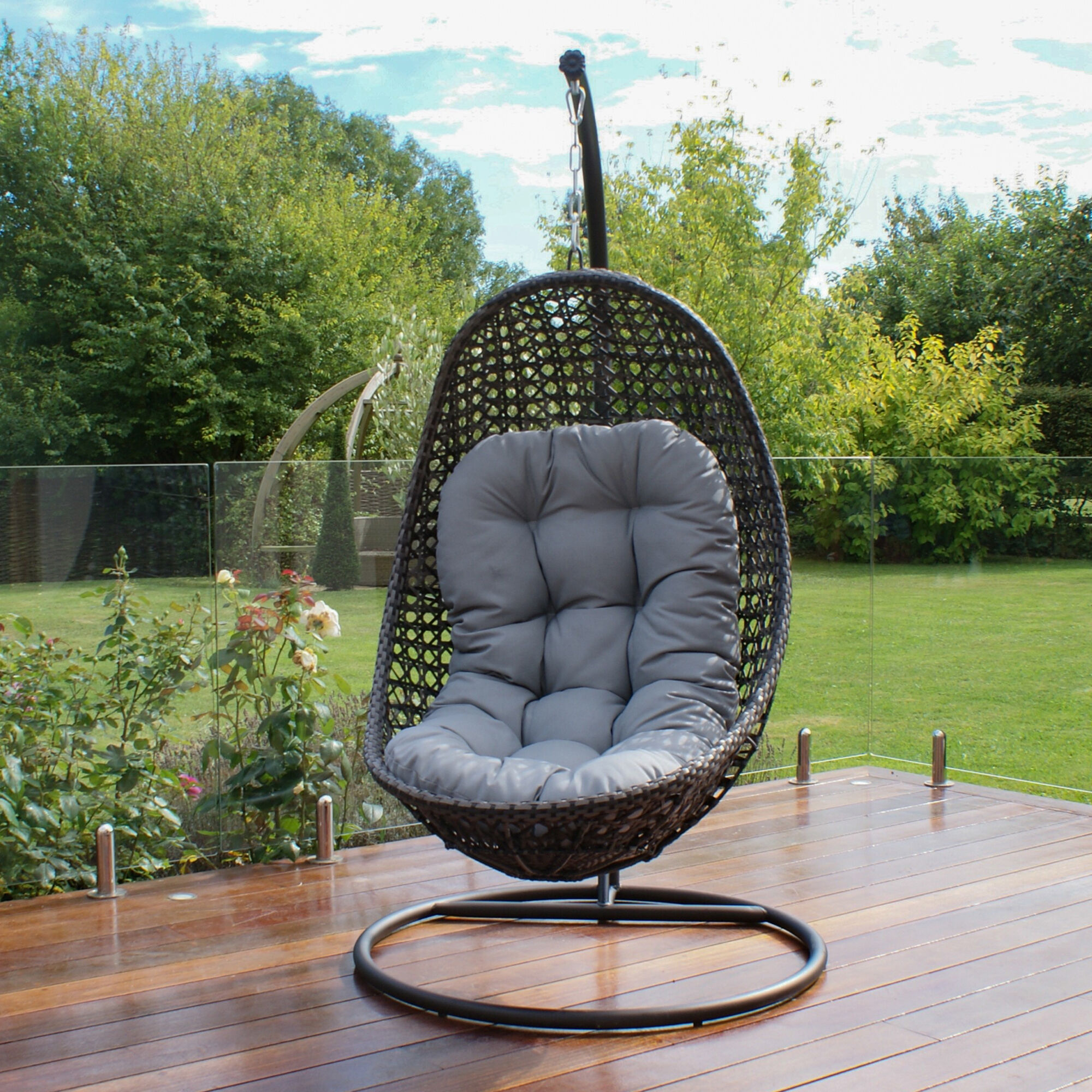 Buy Wholesale Canada Outdoor Swing Chair Pe Rattan Wicker Single