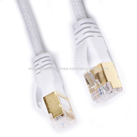 Compre 1.5m 26AWG Cat8 Cable Ethernet de Alta Velocidad Cat8 Cable de Red  LAN 40 Gbps Con Conector RJ45 Chapado en Oro en China