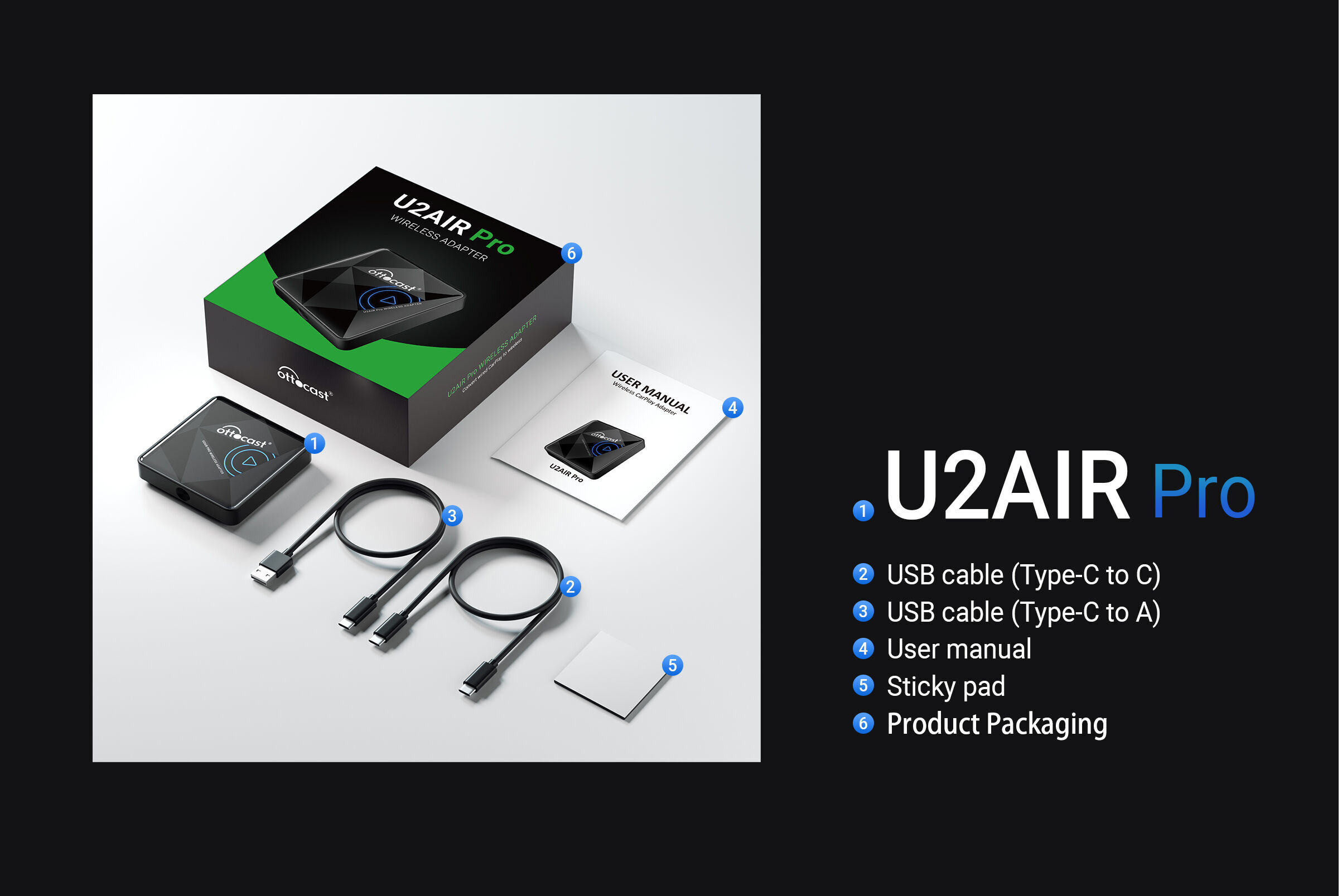 U2-AIR Adaptateur Android Auto sans fil –