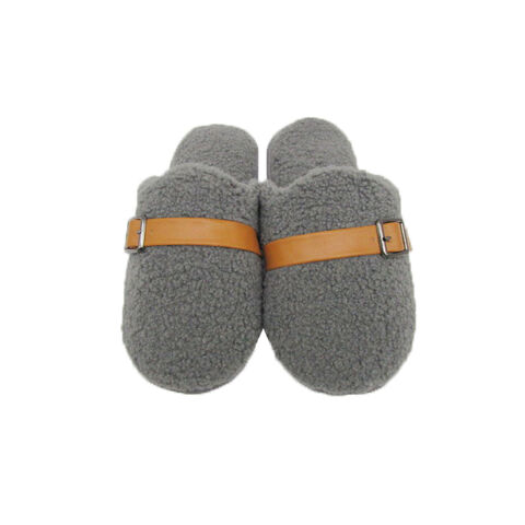 Hausschuhe; Indoor-Hausschuhe; Sherpa; Grau