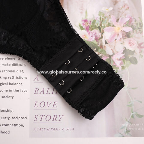 Stock Letter Black Cotton Mold with Underwire Fashion Adjustment Bra Simple  Bra - China Bra and Underwear price