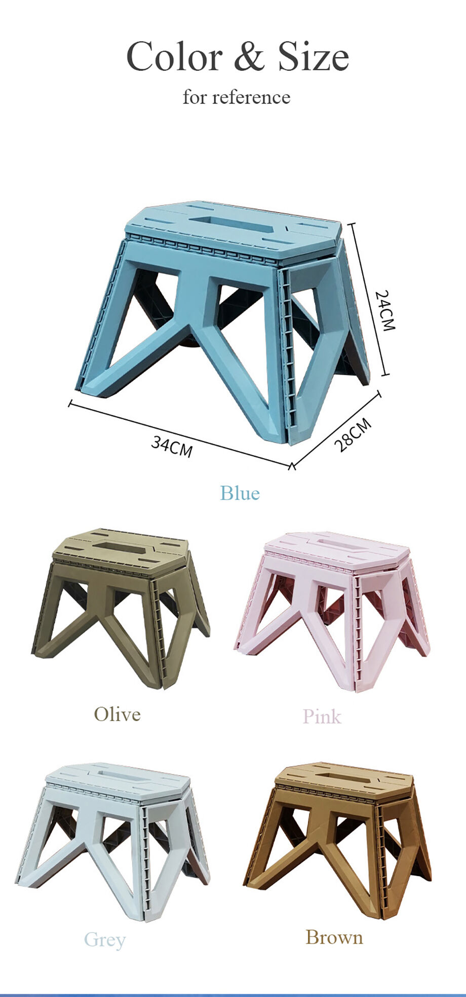 Buy Wholesale China Factory Price Wholesale Plastic Folding Stool For  Camping & Folding Stool at USD 2.18