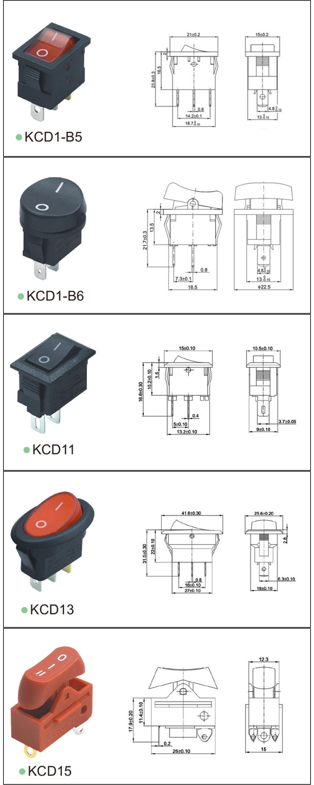 Buy Wholesale China Kejian Kcd4 6pin Rocker Switch With Red Green Light