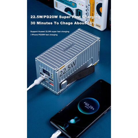 Buy Wholesale China Wopow Container Power Bank 50000mah 5 Usb Type C 18w  Fast Charging Portable Powerbank 50000 External Battery Poverbank For Phone  & External Battery Poverbank at USD 34