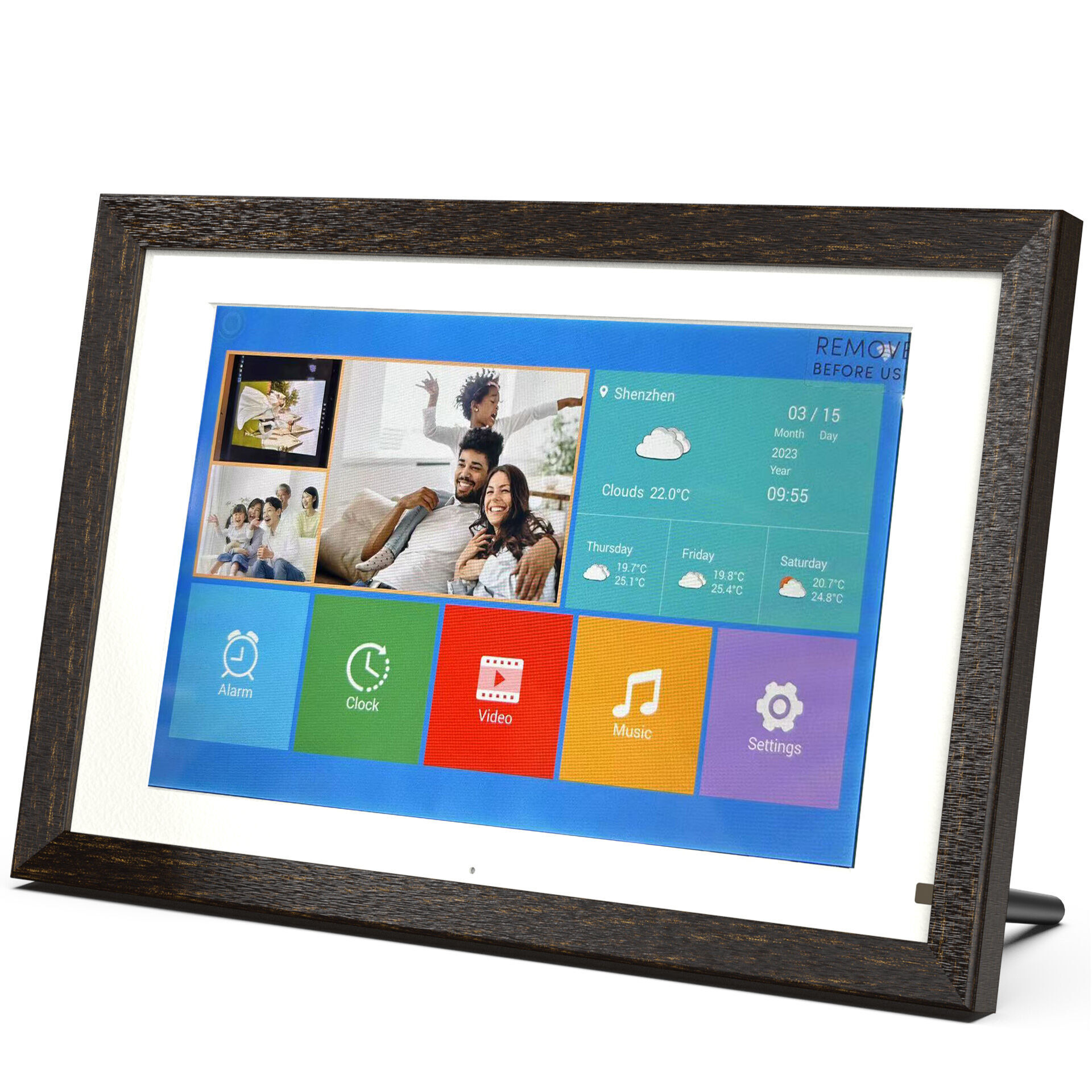 Buy Wholesale China Wholesale14 Inch Wooden Digital Picture Frame