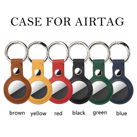 Porte-étiquettes Air en cuir, porte-clés Air Tag, collier Air Tag