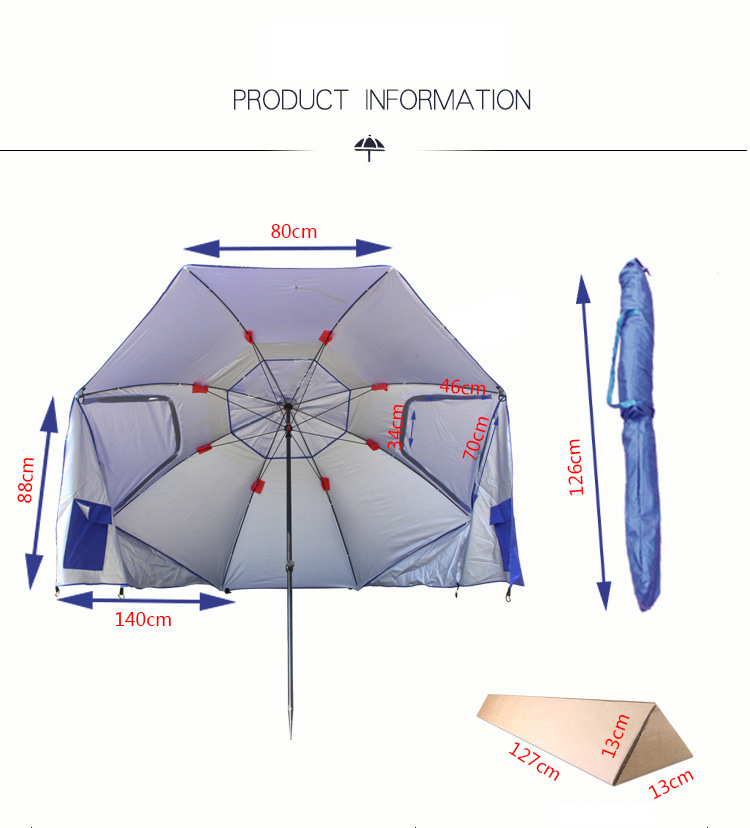 Wholesale 210d Oxford X-Large Cubicle Beach Umbrella Beach Tent with Sun  Shade Shelter Fishing Umbrella - China Sun Umbrella and Beach Sun Umbrella  price