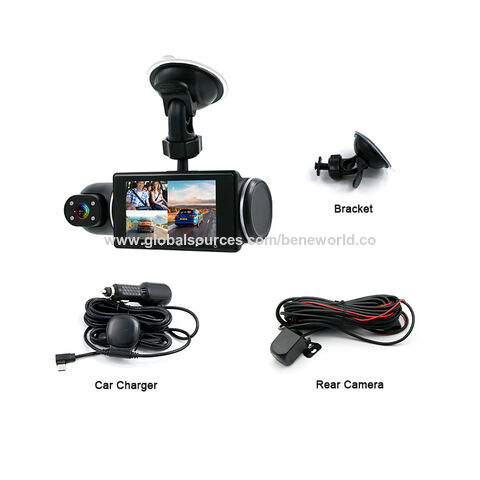 Achetez en gros Design Exclusif 2.5k 1080p Hd Triple Caméra Dashcam 3 Lcd  Vision Nocturne Wifi 3ch 1440p Dashcam Voiture Dvr Chine et Dvr à 35 USD