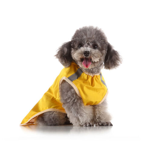 1 pièce Manteau de pluie pour chien avec capuche, veste imperméable avec  bande réfléchissante, manteau imperméable à capuche pour chiens de petite,  moyenne et grande taille (XL, Vert)