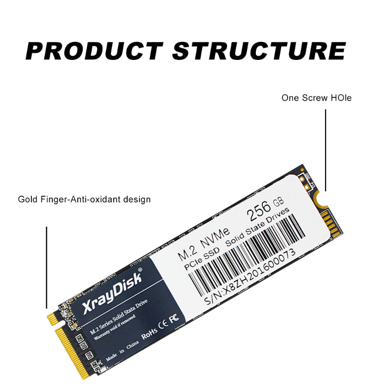 Xraydisk M.2 Ssd M2 256gb Pcie Nvme 128gb 512gb Solid State Drive 2280 ...