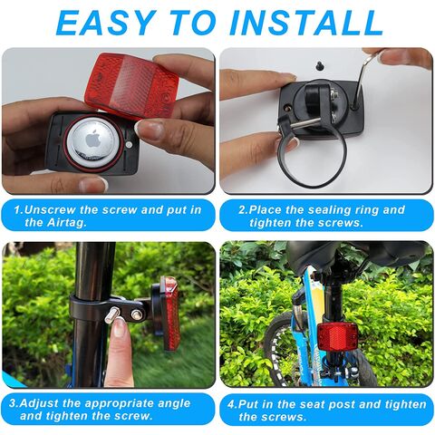 Anti-Theft Bike Reflector - AirTag Bike Mount