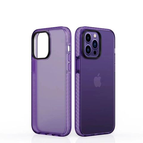 Funda silicona transparente iphone 11 TPU con cuerda Rosa claro