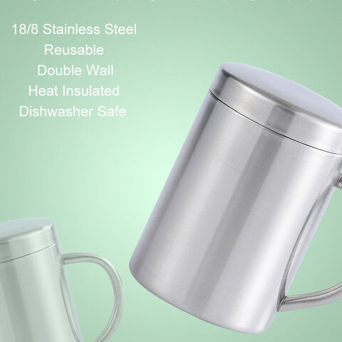 Stainless Steel Coffee Cup Double Wall 300ml