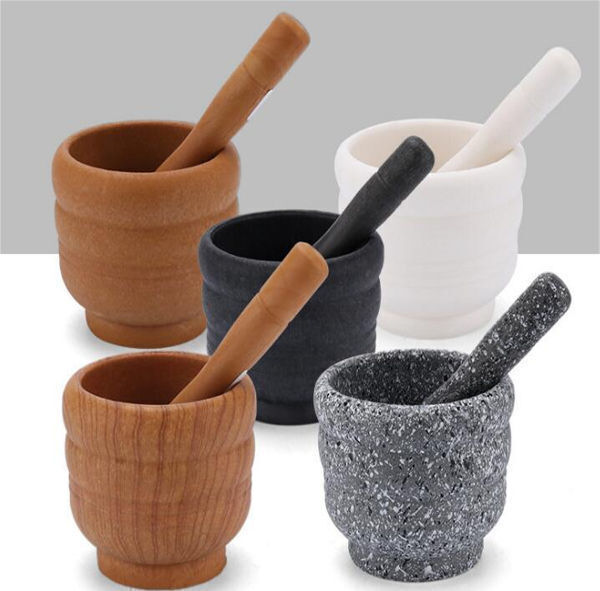 Resin Mortar Pestle Tool Set 11 Cm Large Mortar Kitchen Herbs