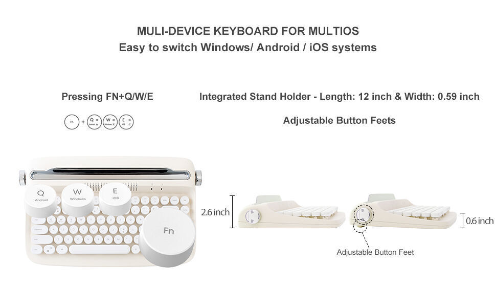 CLAVIER PLIANT MINI clavier Bluetooth sans fil pour Windows Android iPad  IOS EUR 13,14 - PicClick FR