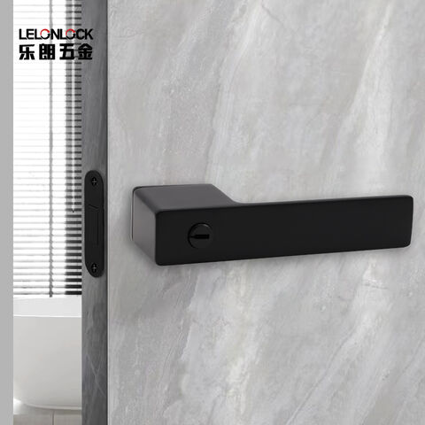 Cerradura de la puerta Interior minimalista Gris Negro cerradura