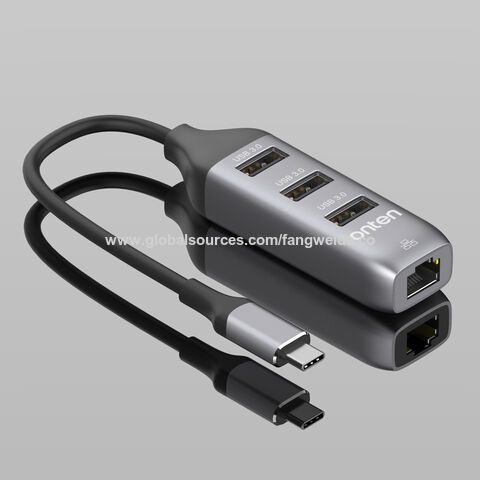 Buy Wholesale China Wholesale Usb C To Ethernet Adapter With 3 Port Usb 3.0  Hub With Rj 45 Type C Gigabit Ethernet Adapter Lan Network Adapter & Usb C  Ethernet Adapter at