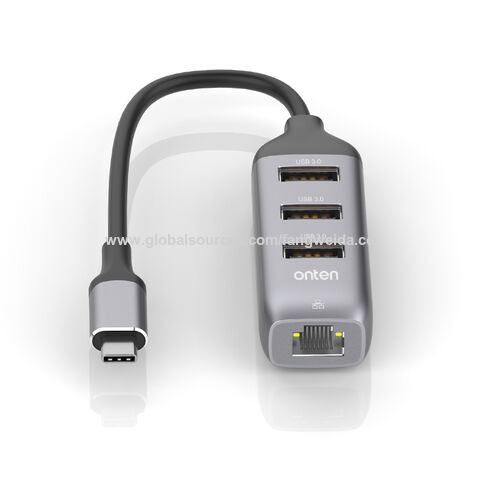 Buy Wholesale China Wholesale Usb C To Ethernet Adapter With 3 Port Usb 3.0  Hub With Rj 45 Type C Gigabit Ethernet Adapter Lan Network Adapter & Usb C  Ethernet Adapter at