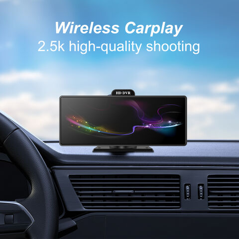 Portable Wireless Carplay Car Stereo 4K Dash Camera Loop Recording Night  Vision