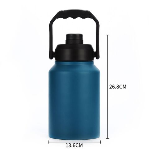 Cubos de hielo de acero inoxidable de doble pared con aislamiento al vacío de gran capacidad ODM, botellas de agua para exteriores